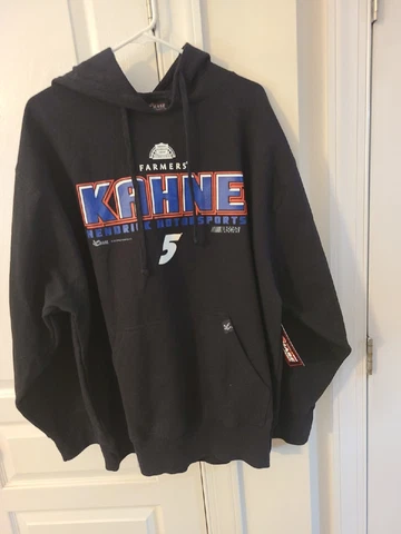 Kasey Kahne Nascar Chase Farmers Insurance Black Hoodie Men's XL Cover