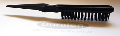 1 x Back Comb Backcombing Duralon UK Hair Brush BLACK Professional Nylon Bristle - Image 1 of 3
