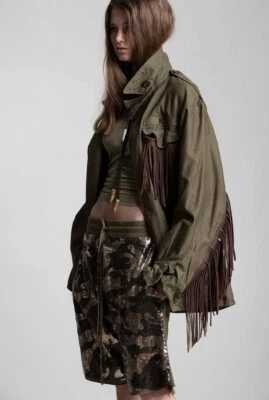 $495 Nuevo R13 Verde Camuflaje Harén Pantalones Cortos XS Foto 1 de 4