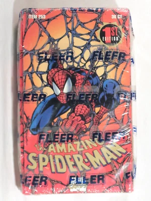 1994 FLEER MARVEL AMAZING SPIDER-MAN TRADING CARDS HOBBY 36 PACK BOX Fac. SEALED - Photo 1/4