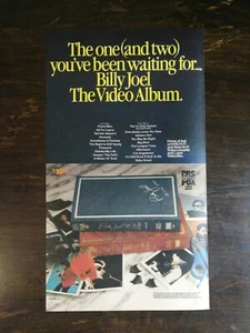 Álbum de video vintage 1987 de Billy Joel The anuncio original 721 - Imagen 1 de 1