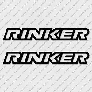 RINKER BOAT LOGO DECALS STICKERS Set of 2 24" LONG - Bild 1 von 1