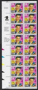2721 MNH Plate Block of 16, 29-cent stamps honoring Elvis Presley - Plate #22222 - Picture 1 of 1