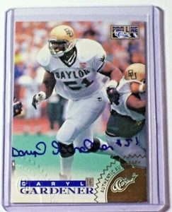 Autógrafo Pro Line Classic Gold 1996 Daryl Gardener Baylor Dolphins Redskins - Imagen 1 de 1