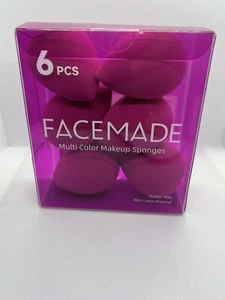 6er Pack FaceMade Mehrfarbige Make-up Schwämme - Bild 1 von 3