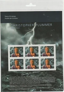 Super Canada Post office Fresh Christopher Plumber sheet MNH - Picture 1 of 1