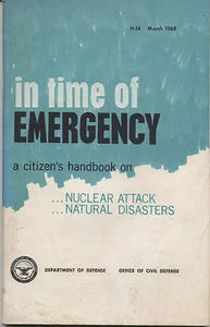 MILITARIA - BUCH (1968)"In Time Of Emergency Citizens Handbook NUCLEAR ATTACK Q - Bild 1 von 7