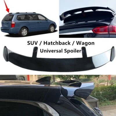 Universal Fit For Kia Sedona 2006-2014 Tailgate Roof Spoiler Roofline Wing Black - Image 1 of 4