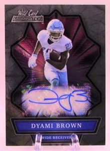 #203 Dyami Brown 2021 Wild Card Alumination #ABC-A RC Auto Commanders - Picture 1 of 2