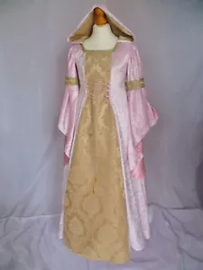 Girls Pink Medieval Dress Renaissance Gown made to measure from age 9 to 10 yrs - Picture 1 of 6