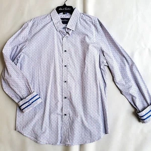 Neu ohne Etikett $ 198 Robert Graham Herrenhemd maßgeschneiderte Passform Button-Down-Hemd Größe XL - Bild 1 von 10
