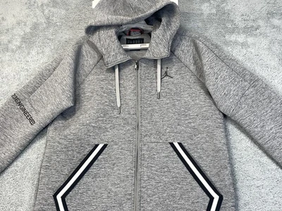 Jordan 23 Engineered Hoodie Mens Medium Gray Full Zip Jumpman Fleece 939940-091 - Image 1 of 4