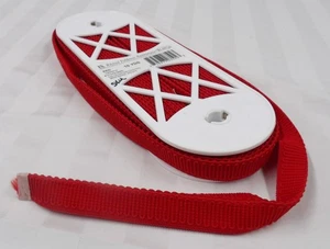 10 Yards Rot Novtex Foldover Stretch Kordel/Band - Bild 1 von 3