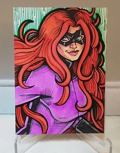 2025 Marvel Topps 1975 Anniversary Heroes, MEDUSA sketch, By Michael Mastermaker - Picture 1 of 3