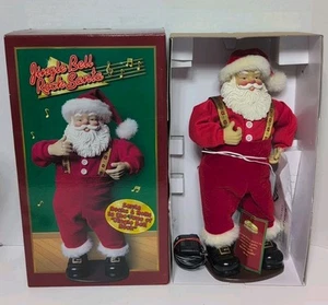 1998 Rock Santa Collectables Vintage Jingle Bell Rock Dancing 16" Animated EUC - Picture 1 of 15