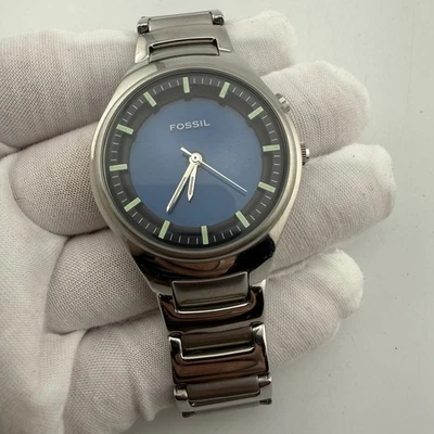 Reloj Fossil BIG TIC JR-8105 Animado Azul LCD Verde Pantalla Espiral 37mm Foto 1 de 4