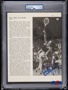 Billie Jean King pagina enciclopedia cantata (PSA) foto rivista auto tennis - Foto 1 di 2