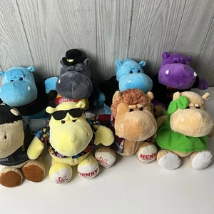 Mercedes Medical Henry the Histo-Potamus Set Of 7 Histology Ad Hippo Plush Lot - Picture 1 of 17