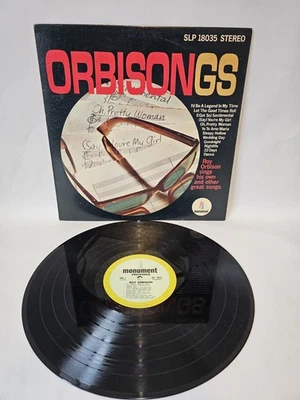 Roy Orbison Orbisongs Vintage Vinyl Lp 1965 Monument Record MLP-8035 EX - Image 1 of 4