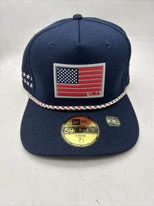 2025 Ryder Cup USA offizielle Mütze Bethpage schwarz marineblau tailliert Größe 7 3/8 - Bild 1 von 9