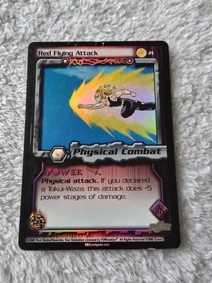 DBZ Dragon Ball Z FOIL Red Flying Attack 21 CCG Unlimited Cell Saga HP - Image 1 of 4