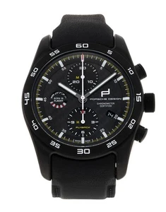 Porsche Design Chronograph 6014.0005 Titanium 42mm Black Dial Watch - Picture 1 of 7