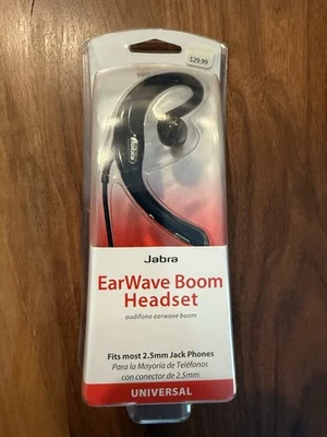 JABRA VERIZON Ear Wave Boom Headset 2.5mm JACK EAR HOOK NEW SEALED PACKAGE - Image 1 of 2