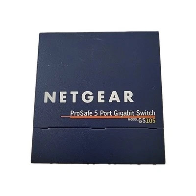 NetGear ProSafe GS105 v4 5-Port Gigabit  Ethernet Switch, No Plug - Image 1 of 4