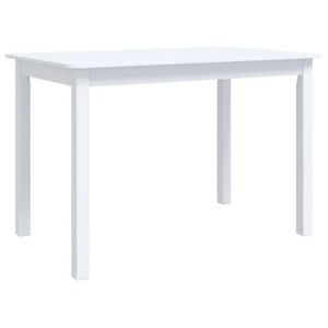 Wooden Dining Table Minimalist Kitchen Cafe Restaurant Desk Rectangle White - Picture 1 of 7