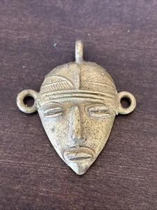 🔥🔥 Máscara africana de bronce vintage colgante para vestido tribal - Imagen 1 de 3