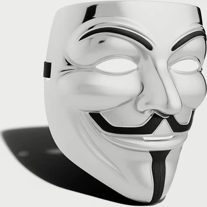 V for Vendetta Mask Anonymous Guy Fawkes Halloween Mask Hacker - Picture 1 of 11