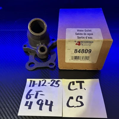 (1) NOS 84809 4 Seasons Engine Coolant Water Outlet Genuine 4 Season Product - Image 1 of 4