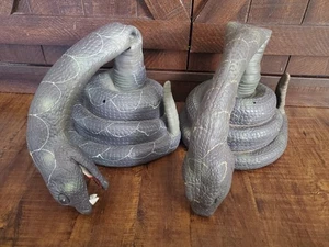 2 Tekky Toys Striking Snake Halloween Prop Lights Sound 2008 Motion Not Working - Picture 1 of 21