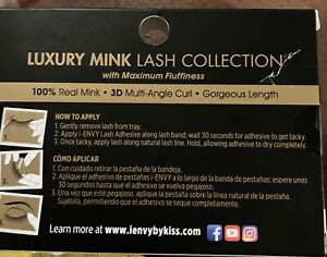 i ENVY Luxury Mink 3D Eyelashes #KMIN01 ~ 27 (100% Real Mink/Maximum Fluffiness)