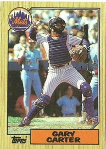 GARY CARTER METS DE NUEVA YORK #20 - TOPPS CASI NUEVO - MONTADO 1987 - Imagen 1 de 2
