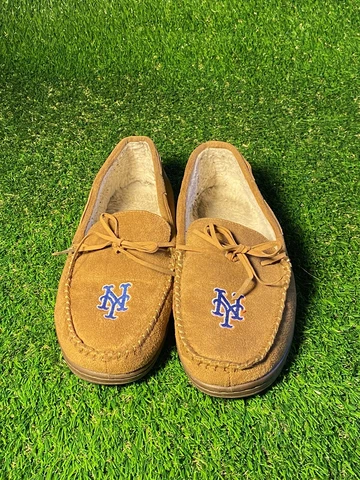 New York Mets Elite Boots Men Sz L 10-12 Low Top Moccasin Shoes Cover