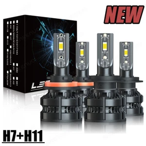 Combo Luces Fuertes Para Auto Coche Luz Carro Kit H11+H7 LED High Low Beam - Bild 1 von 19