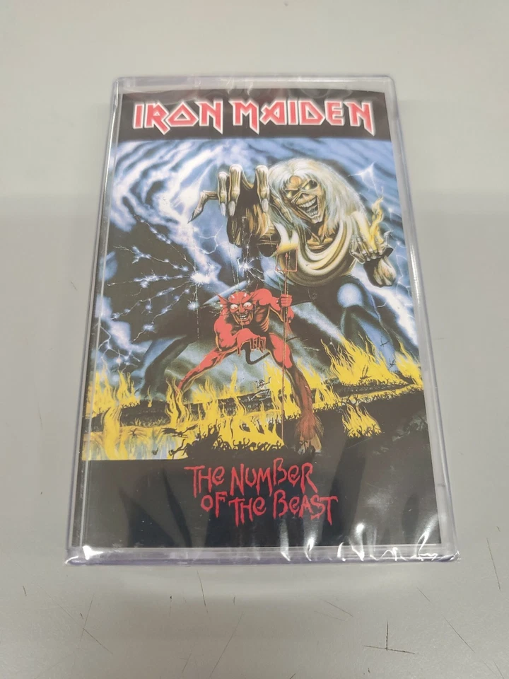 IRON MAIDEN "NUMBER OF THE BEAST" CASSETTE LIMITED EDITION BMG