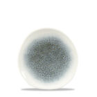 Churchill RAKU Studio Prints Topaz Blue Organic Round Plate Teller 18,6 cm