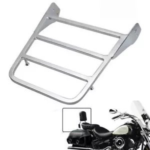 Portaequipajes trasero cromado Sissy Bar para Yamaha V-Star 400 650 1100 XVS Classic - Imagen 1 de 6