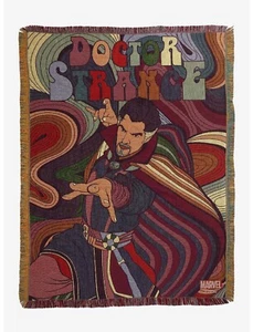 Doctor Strange Throw Blanket Woven Tapestry 45x60 Psychedelic Retro Wall Art NEW - Picture 1 of 9