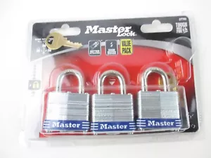 3er Pack Master Lock mit Schlüsseln - Bild 1 von 5