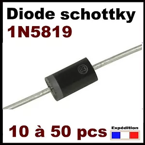 1559# diode SCHOTTKY 1N5819 1A 40V- DO35 - 10 à 50pcs - Bild 1 von 1