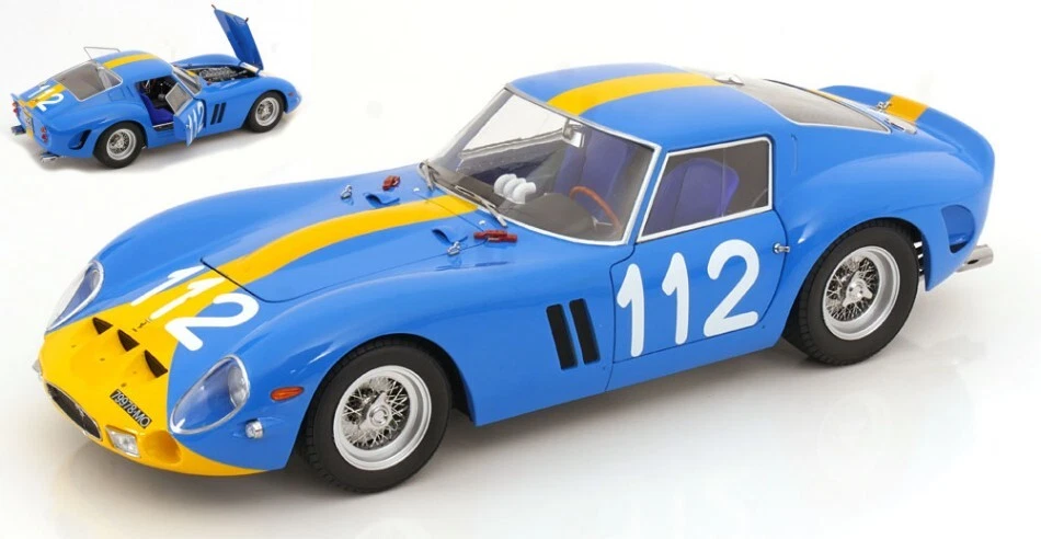 MODELLINO AUTO STATICO KK SCALE FERRARI 250 GTO N.112 TARGA FLORIO 1964 1/12 - Immagine 1 di 1