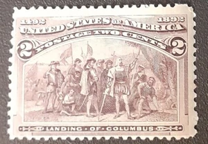 S & P Stamps Scott #231 1893 Columbian Issue,  MINT, FINE-VERY FINE, LH, OG - Picture 1 of 2