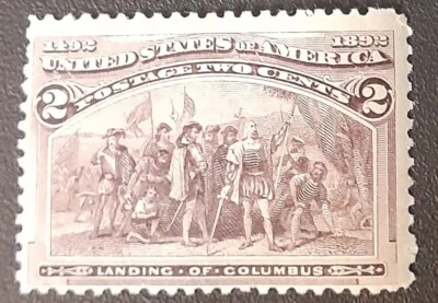 S & P Stamps Scott #231 1893 Columbian Issue,  MINT, FINE-VERY FINE, LH, OG - Image 1 of 2