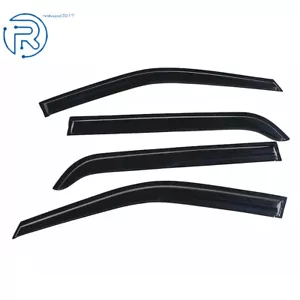 Replacement Window Visors Vent Rain Guards Dark Smoke For 2016-19 Ford Explorer - Picture 1 of 18