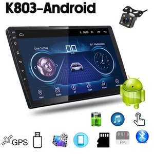 10" 2 Din Radio Coche Android 8.1 Estéreo 1+16G Wifi GPS Pantalla táctil Cámara - Imagen 1 de 12