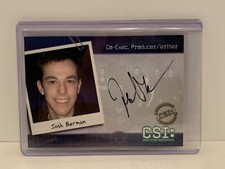 CSI Series 2 Autograph Card CSI-B16 Josh Berman Writer