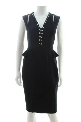 Vestido peplum com detalhe de cadarço 'Topi' Altuzarra / Preto / Preço promocional: £ 1.015,00 - Imagem 1 de 4